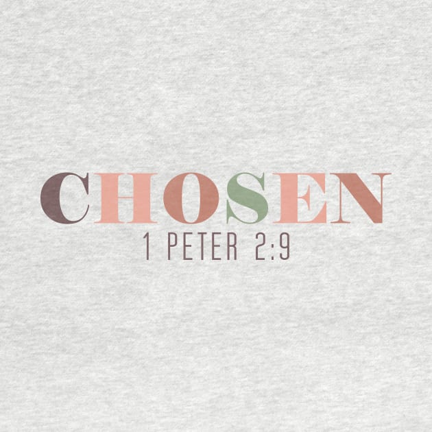 Chosen 1 Peter 2:9, Chosen Shirt, Christian Shirts, Christian Shirts For Women, Christian Apparel, Christian Clothing, Chosen Shirt by Almytee